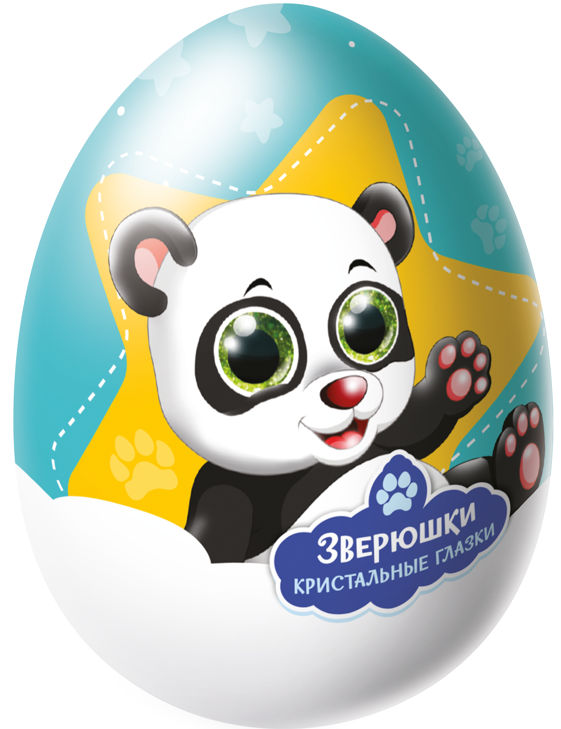 

Яйцо шоколадное Зверюшки с кристальными глазами с игрушкой 20 г