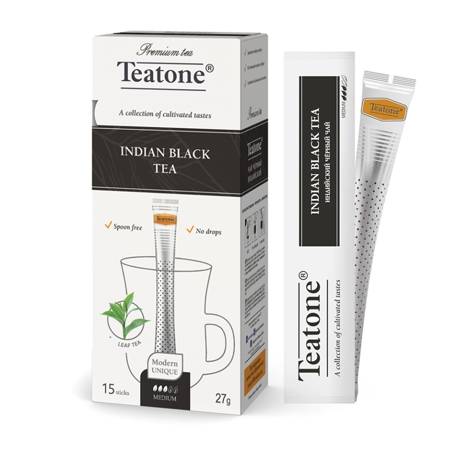 

Чай чёрный Teatone Индийский 15 стиков 27 г