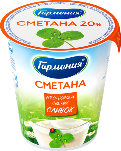 

Сметана Гармония 20% 315 г