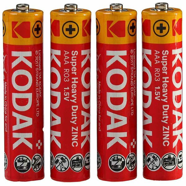 Батарейка ААА солевая Kodak R03-4S Super Heavy Duty, 4 шт.