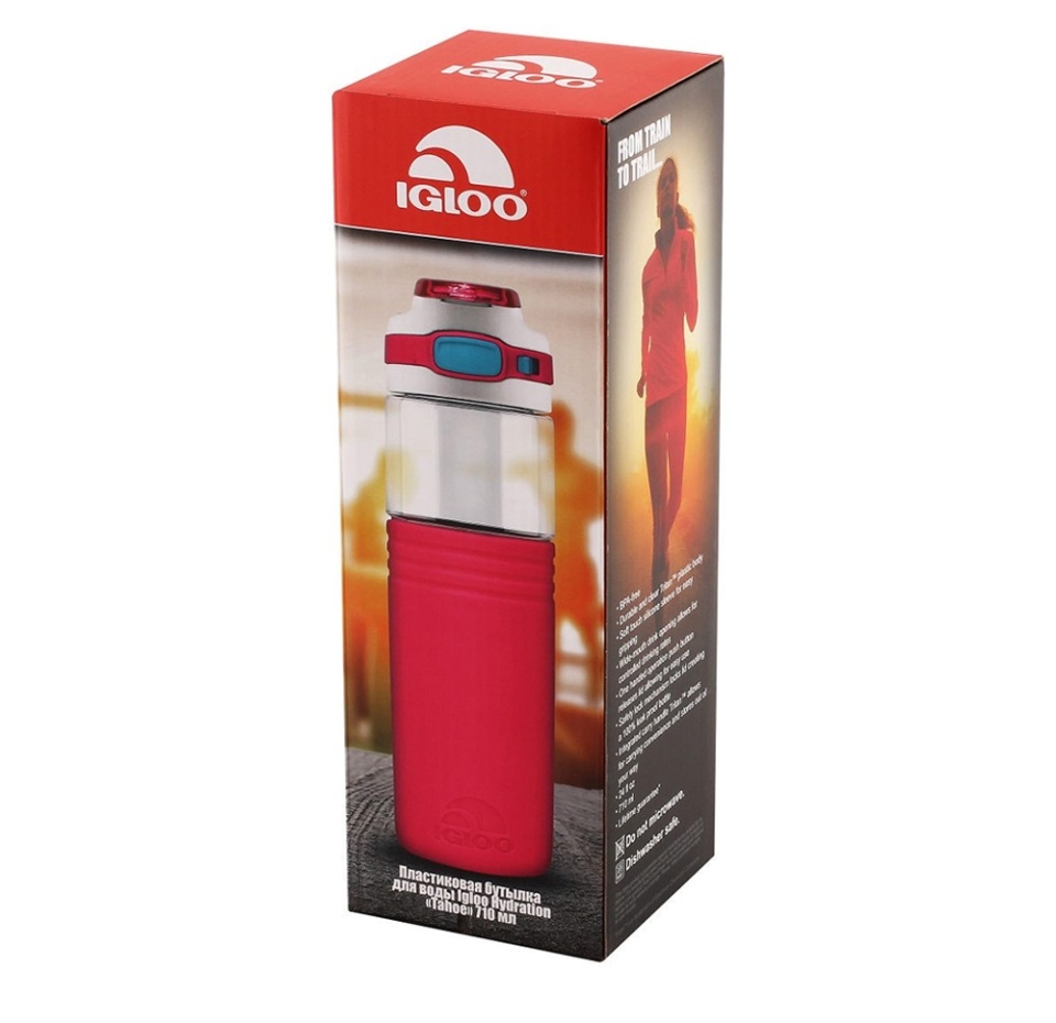 

Бутылка IGLOO пластиковая для воды Hydration "Tahoe" PINK, 710 мл, Китай
