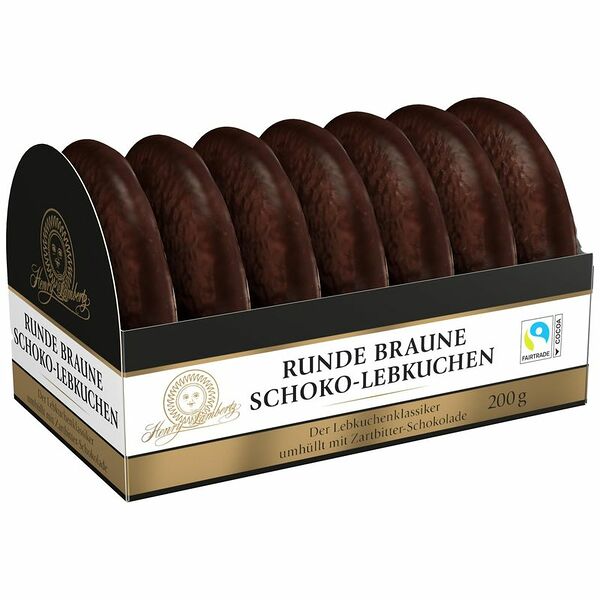 Пряники на вафле глазированные темным шоколадом ТМ Lambertz (Ламбертц)