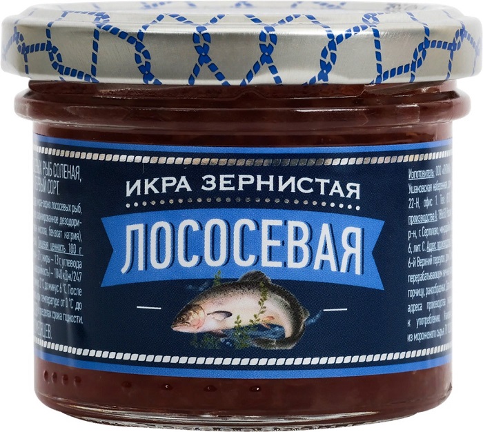 

Икра лососевая зернистая Путина 100 г