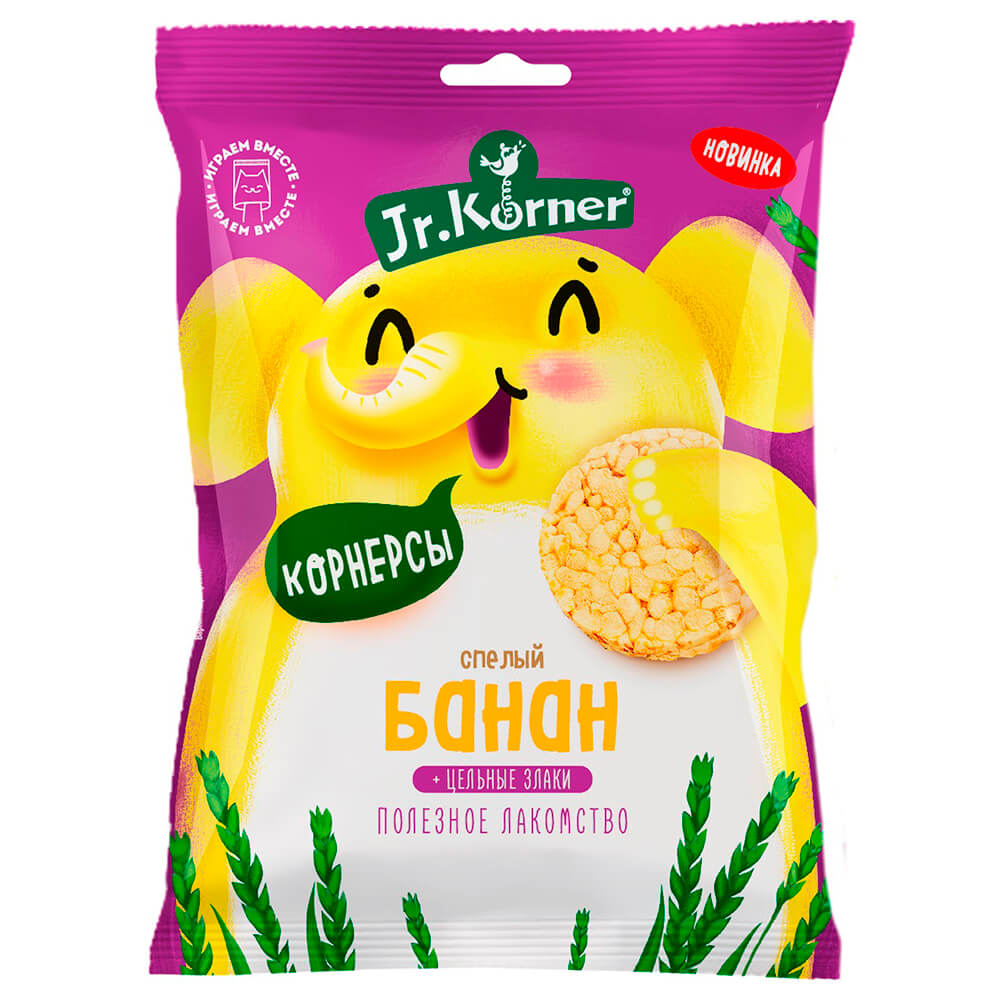 

Хлебцы хрустящие рисовые Jr.Korner Спелый банан мини 30 г