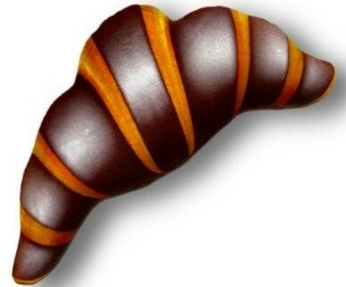 Игрушка мягконабивная Круассан в шоколаде мини