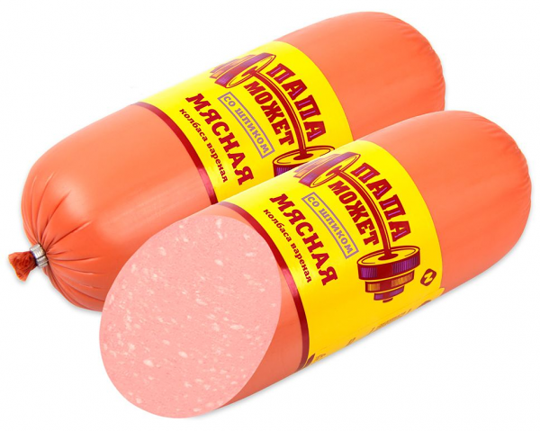 Колбаса вареная Мясная со шпиком ТМ Папа может!