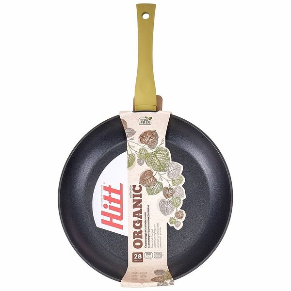 Сковорода  Hitt Organic из алюминия с антипригарным покрытием, 28см