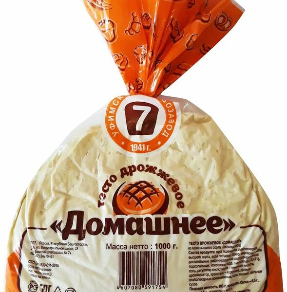 Тесто дрожжевое Уфимский хлебозавод №7 Домашнее