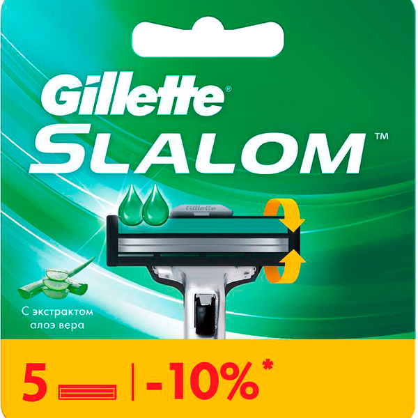 Сменные кассеты для бритья Gillette Slalom
