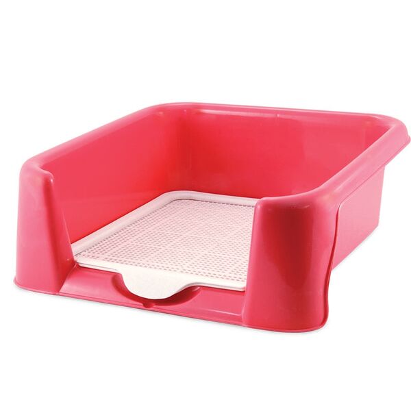 Туалет Triol глубокий для собак 40 х 40 х 15,5 см.Голубой