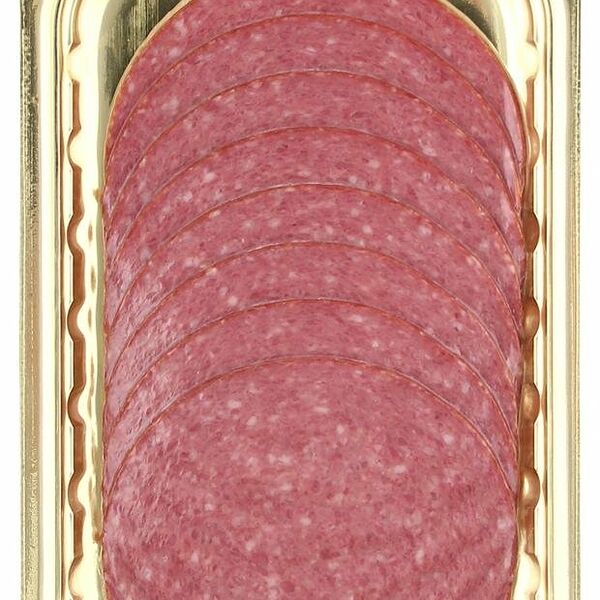 Сервелат Ашан Красная птица мускатный нарезка