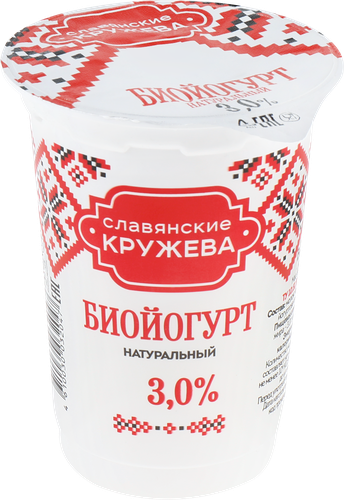 

Биойогурт Славянские Кружева 3% 175 г