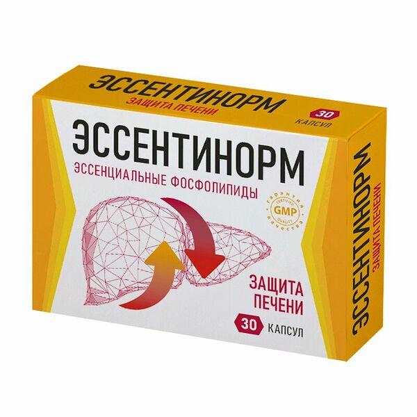 Эссентинорм Эссенциальные фосфолипиды капсулы 300 мг, 30 штук