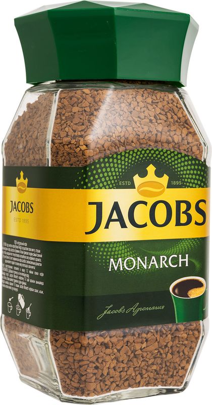 

Кофе Jacobs Monarch натуральный растворимый сублимированный 190 г