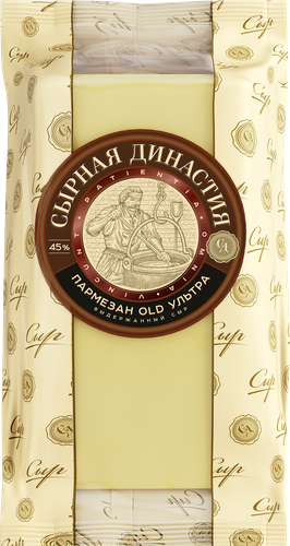 

Сыр твердый Сырная династия пармезан Олд Ультра 45% 180 г