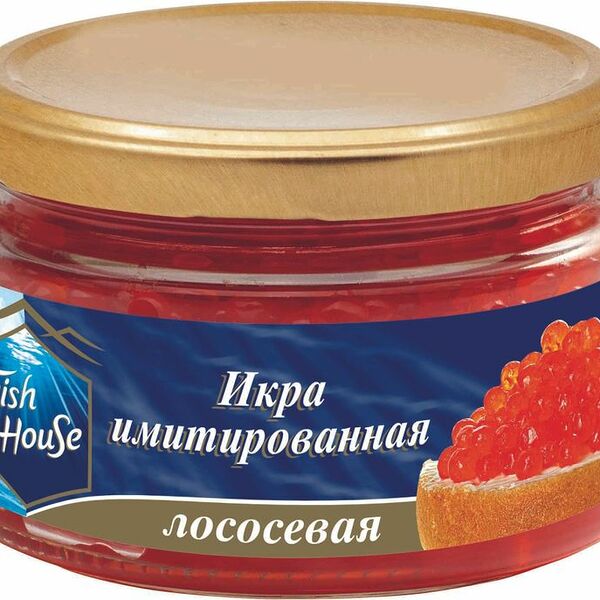 Икра имитированная Fish House красная со вкусом лососевой икры 220г
