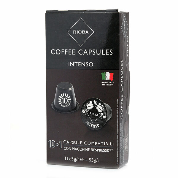 Обжаренный молотый кофе в капсулах Intenso 5 г*11 шт ТМ Rioba (Риоба)