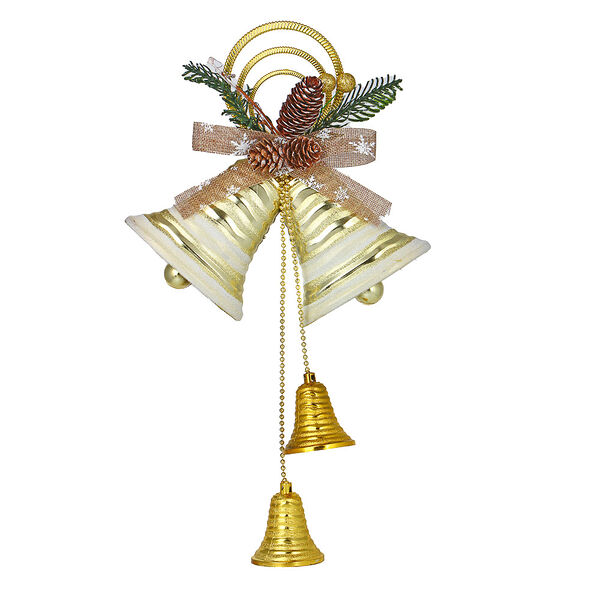 Сноу бум украшение декоративное, в виде колокольчиков, пластик, 24.5*40см