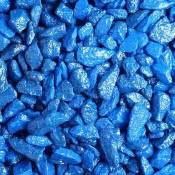 Грунт для аквариума цветной синий 3-5мм