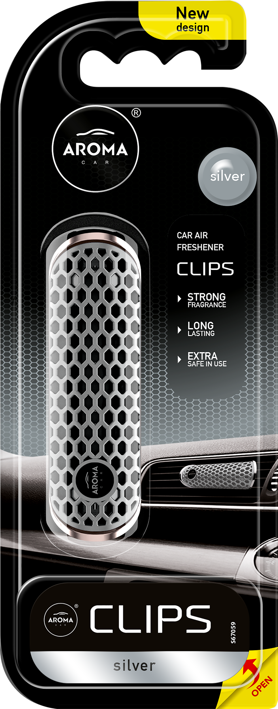 

Ароматизатор воздуха Clips Silver (Клипс Силвер) в дефлектор Aroma Car (Арома Кар)