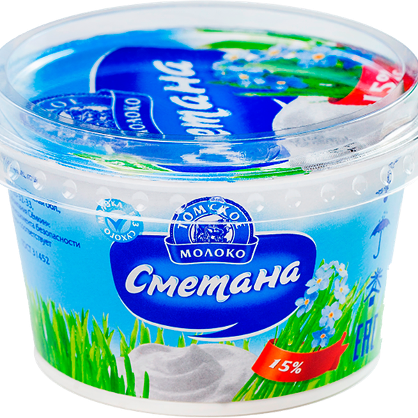 Сметана Томское молоко 15%