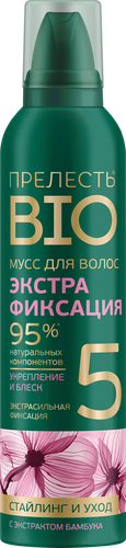 

Мусс для волос Прелесть Био с экстрактом бамбука, 160 мл