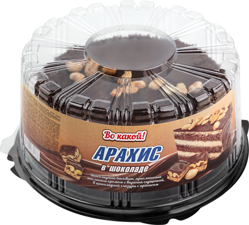 

Торт ВО КАКОЙ Арахис в шоколаде, 700г