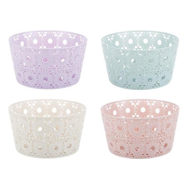 Vetta корзинка универсальная, d18,8х10,3см, пластик, 4 цвета