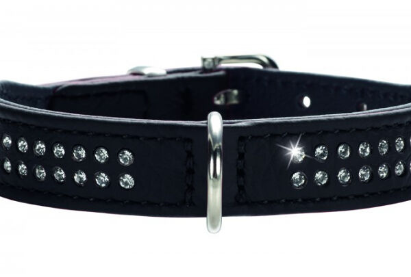 Hunter ошейник кожаный Softy Deluxe 28 - 34 см., Коричневый