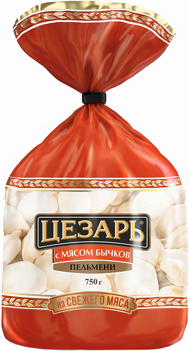 

Пельмени Цезарь с мясом бычков