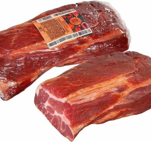 Шейка сырокопчёная Мясная История из свинины категория Б
