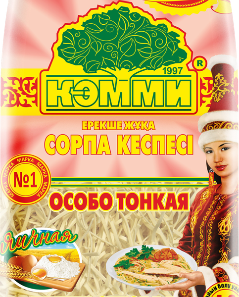 Макаронные изделия Лапша для супа и гарнира Кэмми особо тонкая