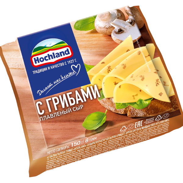 Сыр плавленый Hochland с грибами 45%