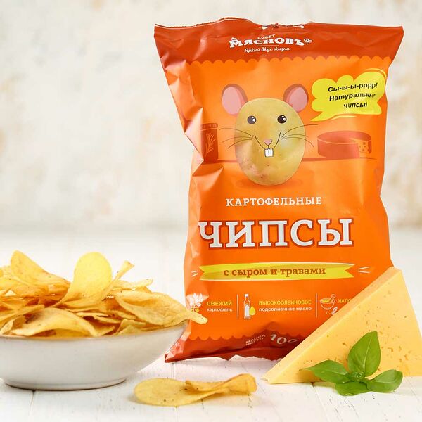 Чипсы картофельные с сыром и травами МясновЪ Буфет от КуулКлевер