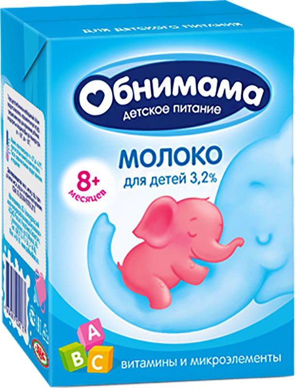 

Молоко детское Обнимама 3.2 % с 8 месяцев 200 г