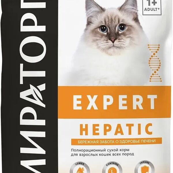 Сухой корм для кошек Мираторг Expert Hepatic Бережная забота о здоровье печени 400г