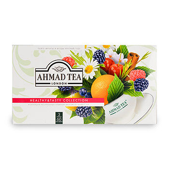 Чайный набор Ahmad Tea Healthy&Tasty Collection в пакетиках, 60 шт.