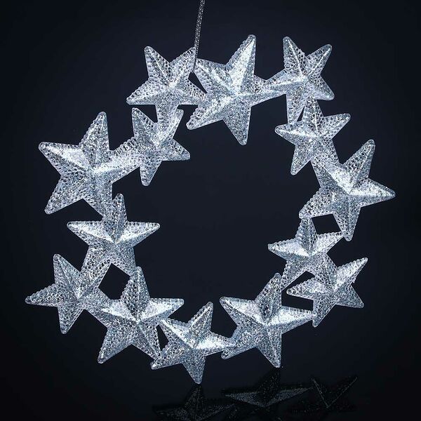 Сноу бум подвеска декоративная, 14 см, акрил, 2 цвета