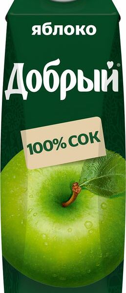 Сок Добрый яблочный 1л