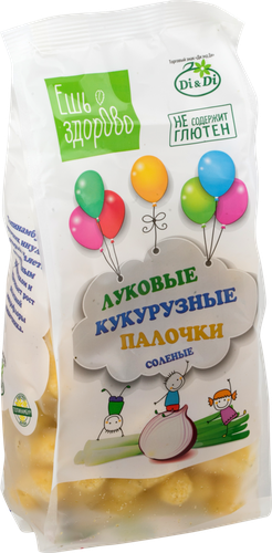 

Палочки кукурузные Ешь здорово безглютеновые соленые с луком 80 г