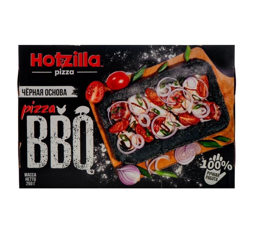 

Пицца Hotzilla Барбекю на черном парбейке 250г Россия