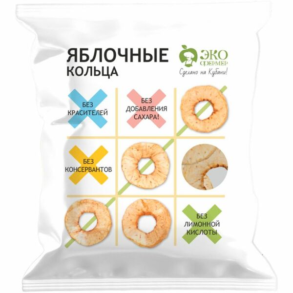 Яблоко Экофермер сушеное , 75г
