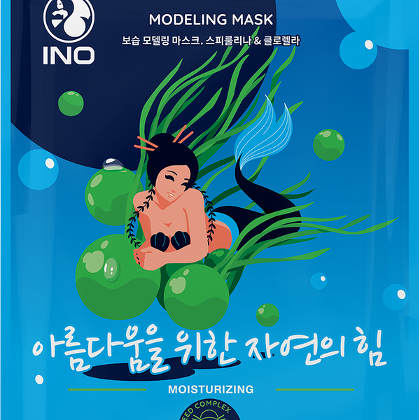 Маска альгинатная для лица INO Морские водоросли увлажняющая