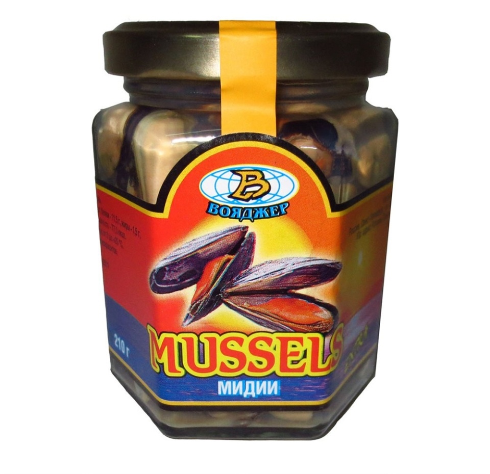 

Мясо мидий Вояджер в собственном соку 210 г