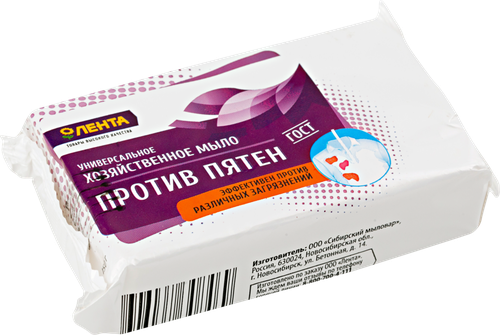 

Хозяйственное мыло ЛЕНТА универсальное, против пятен 72%