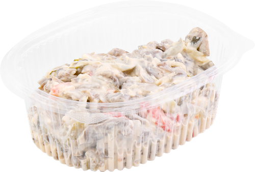 

Салат Выборгский с говяжьим языком лоток вес