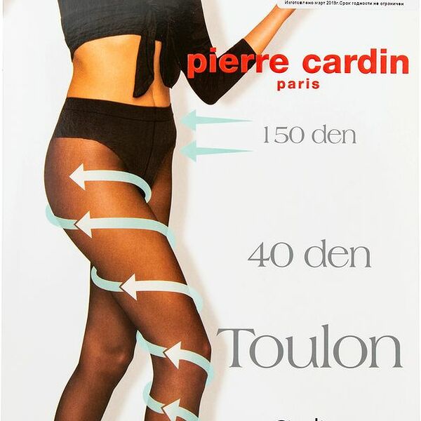 Колготки женские Pierre Cardin Toulon, 40 den, цвет черный, размер 3