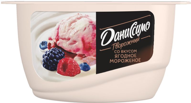 

Продукт творожный Даниссимо Ягодное мороженое 5.6% 130 г