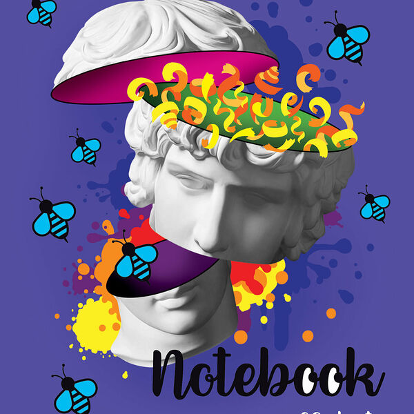 Тетрадь Hatber в клетку на скобе А5, 60 листов