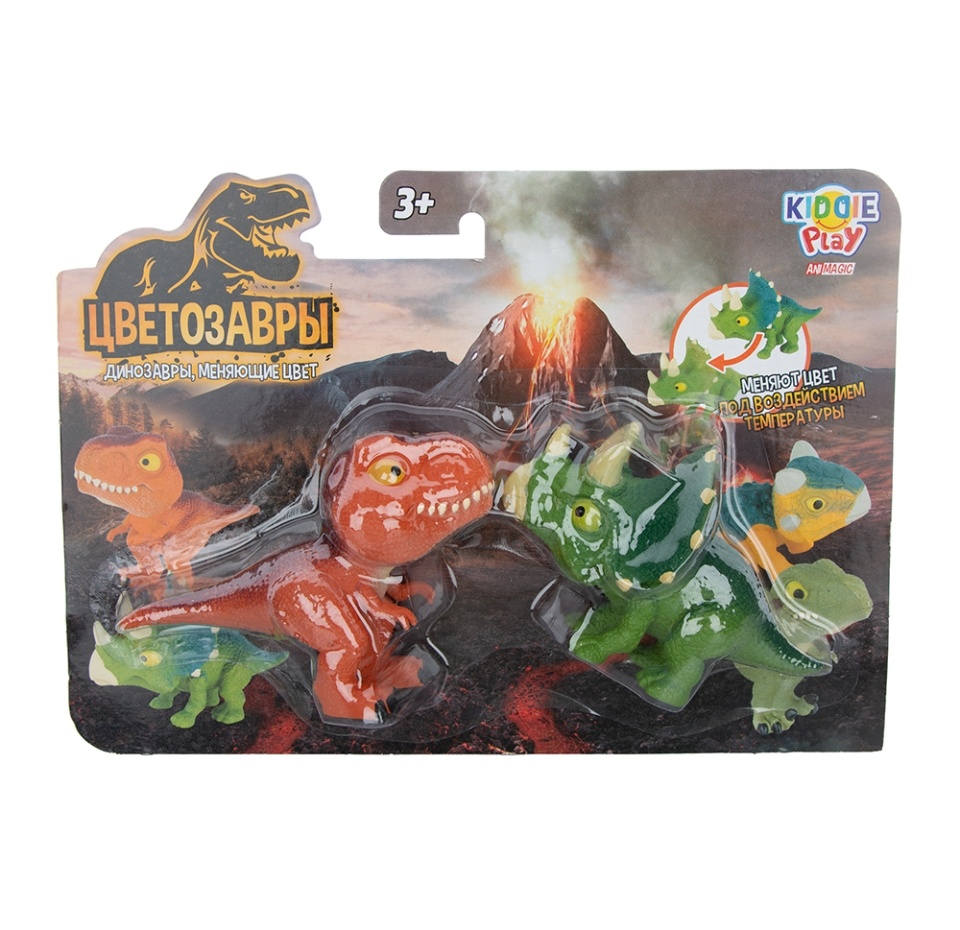 

Игровой набор «Animagic. Два динозаврика, меняющих цвет» в ассортименте, KiddiePlay, Китай